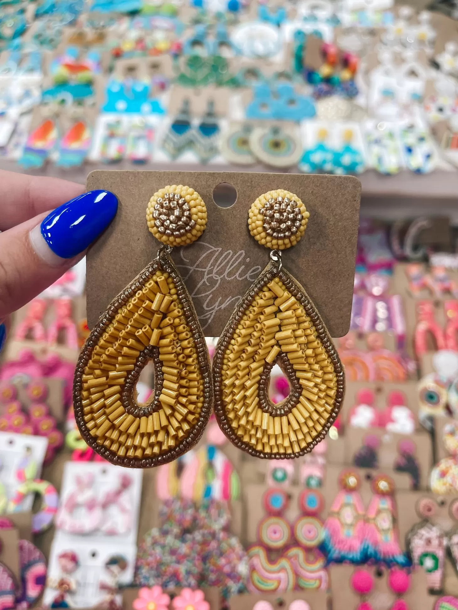 Allie Lynn's Boutique Jewelry<Ear Candy "Mustard" Earrings