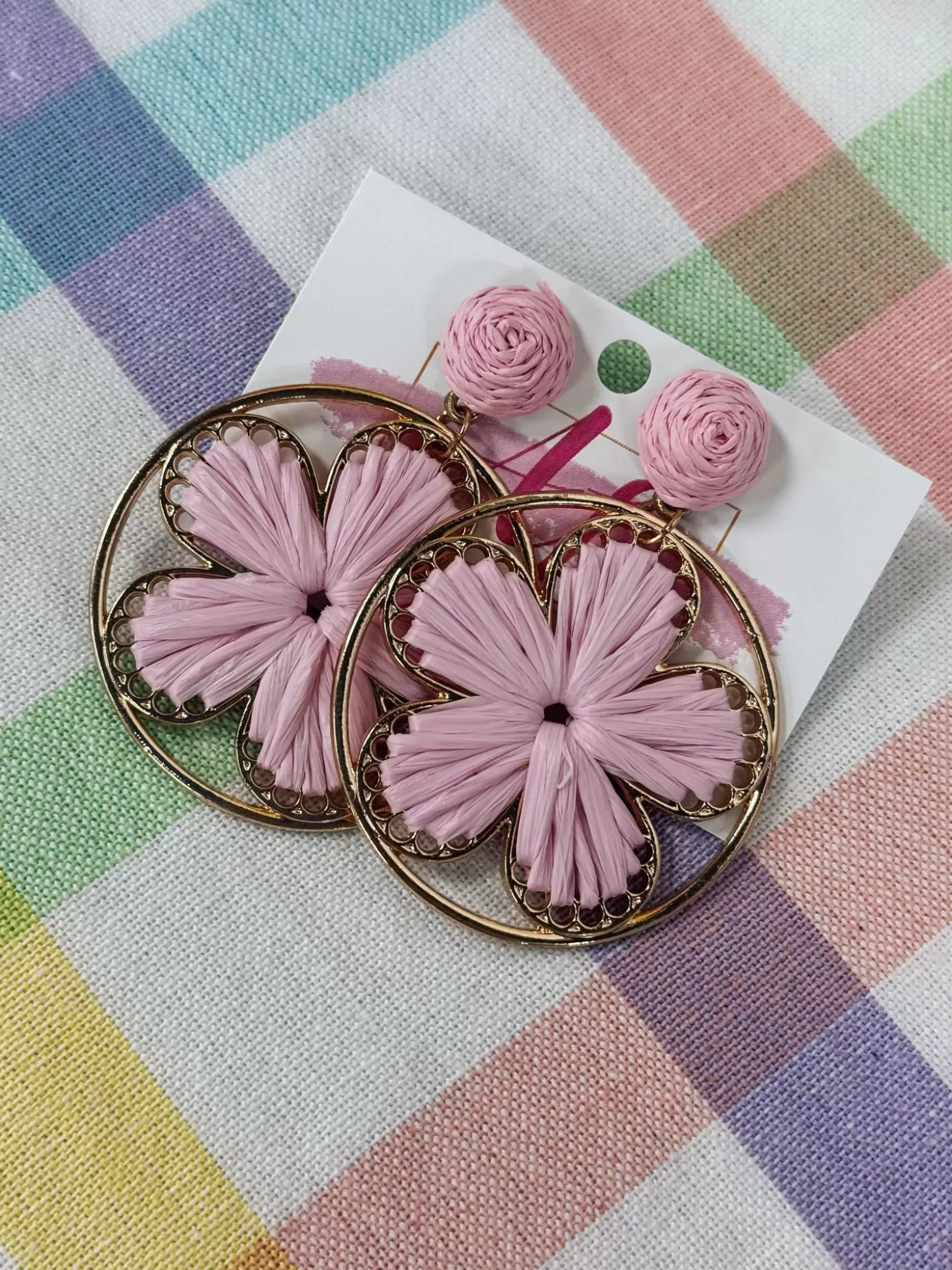 Allie Lynn's Boutique Jewelry<Flower Earrings "Light Pink"