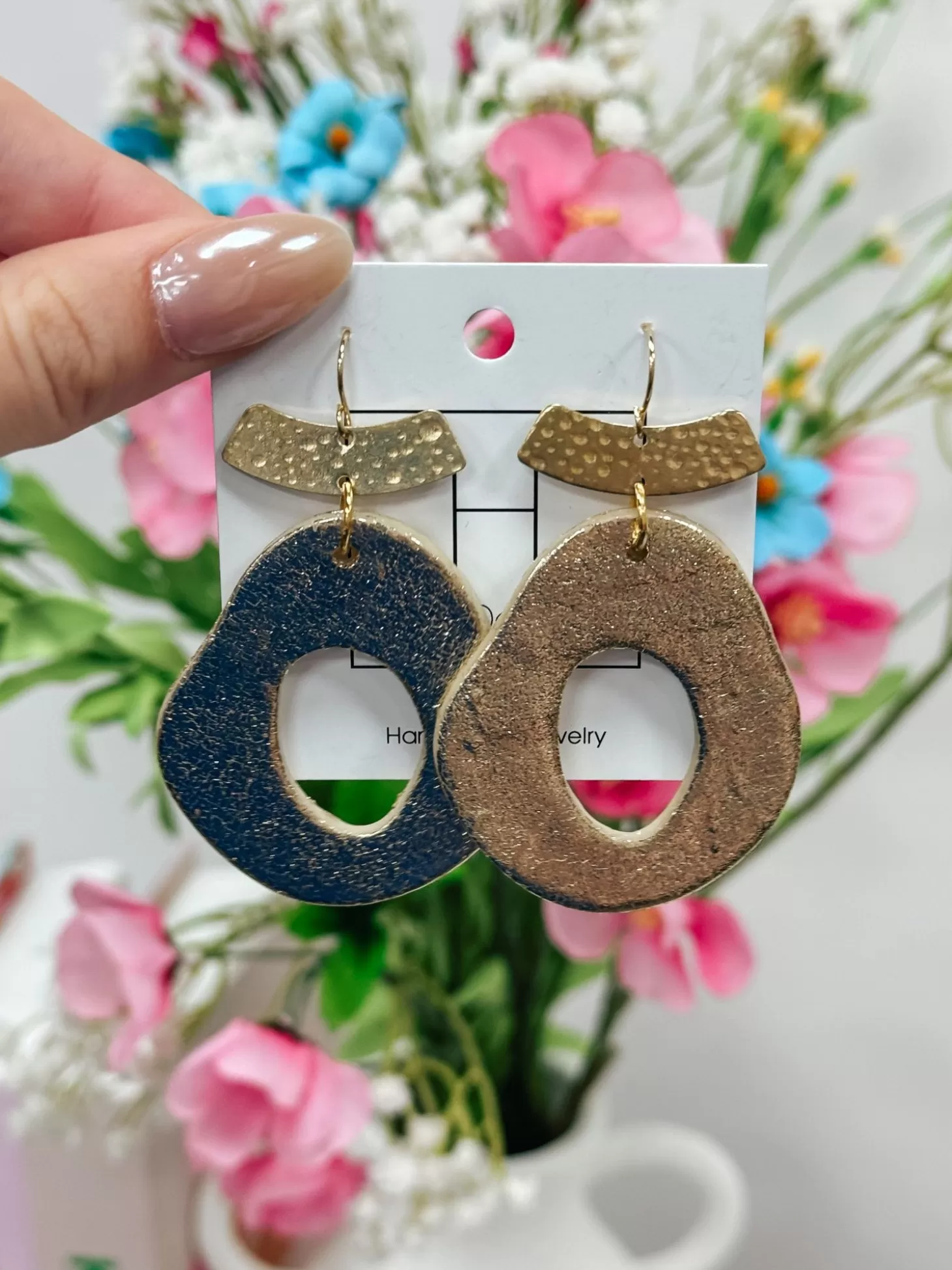 Allie Lynn's Boutique Hart Designs Jewelry<Gold Stunning Statement Earrings
