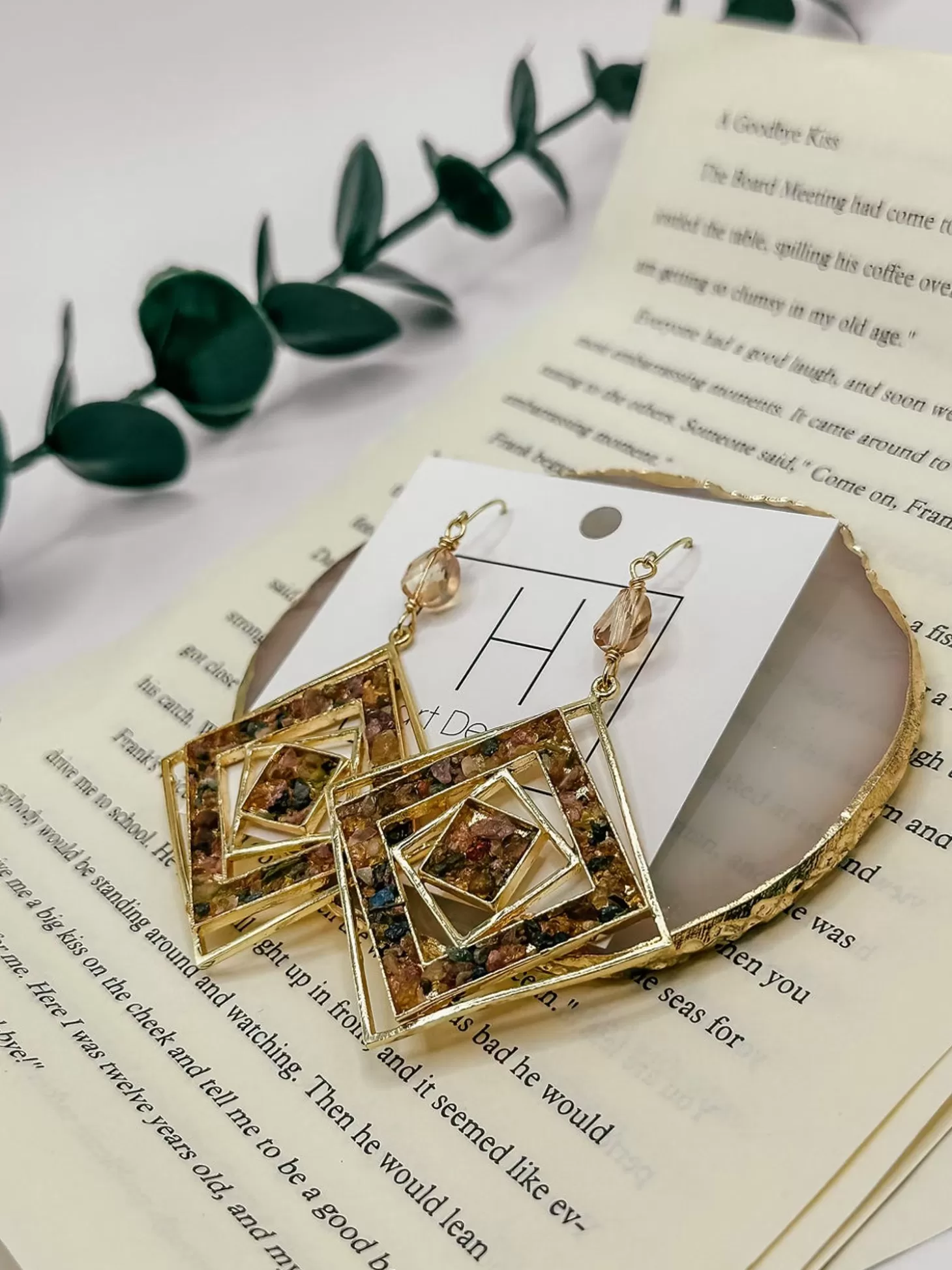 Allie Lynn's Boutique Hart Designs Jewelry<Golden Girl Earrings
