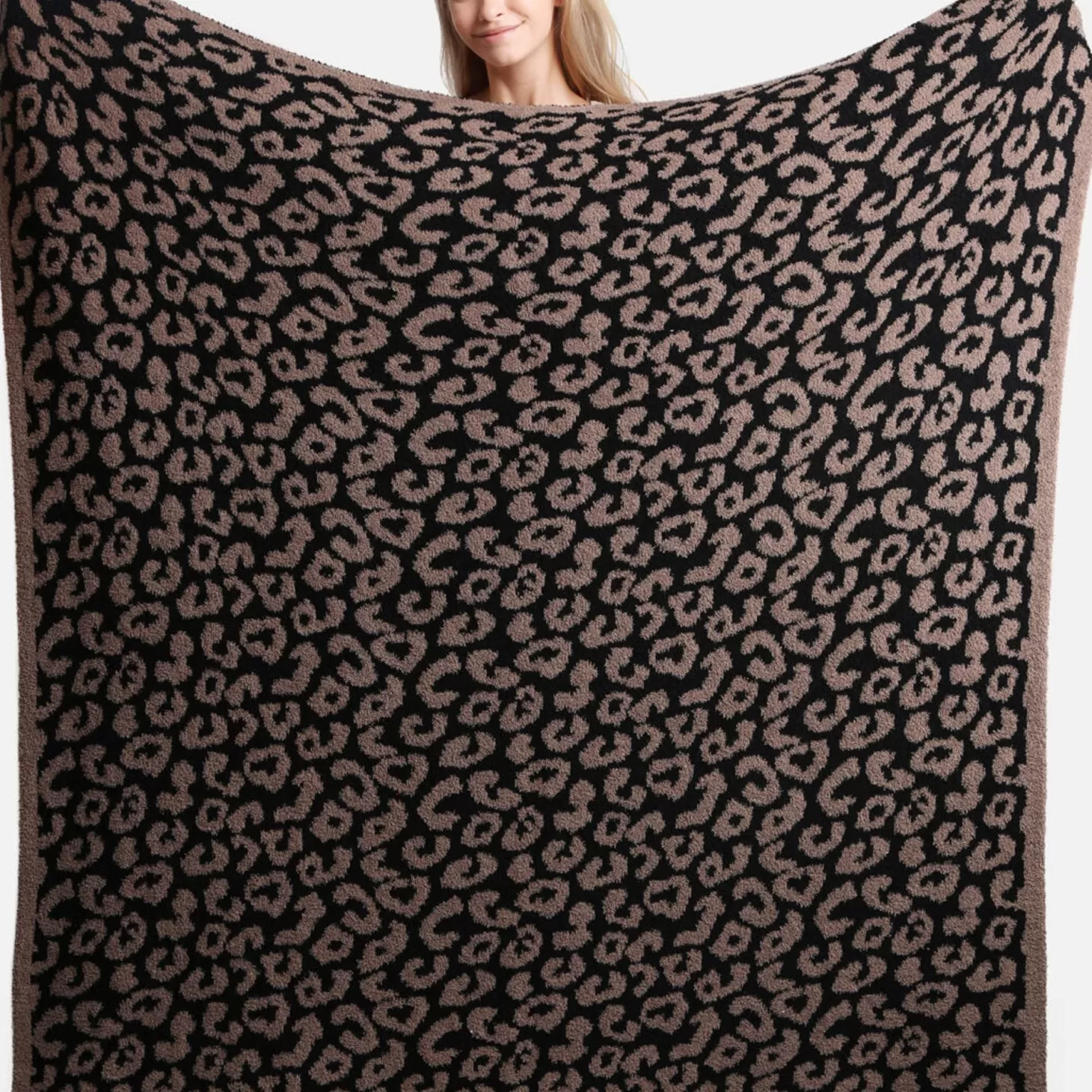 Allie Lynn's Boutique Gifts<Leopard Blanket "Mocha/Black"