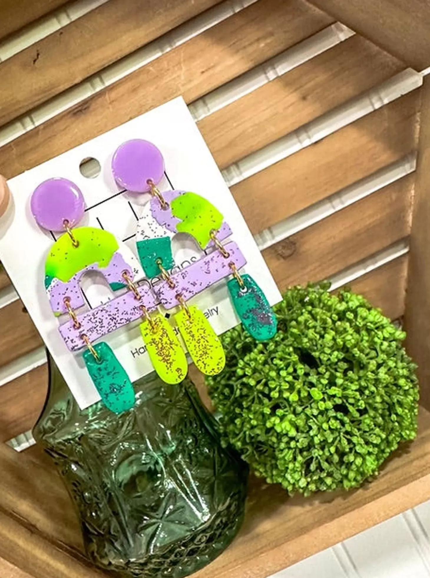 Allie Lynn's Boutique Hart Designs Jewelry<Lucky You Clay Earrings
