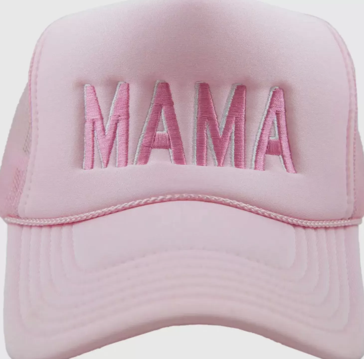 Allie Lynn's Boutique Trucker Hats<Mama Foam Trucker Hat "Pink/White"