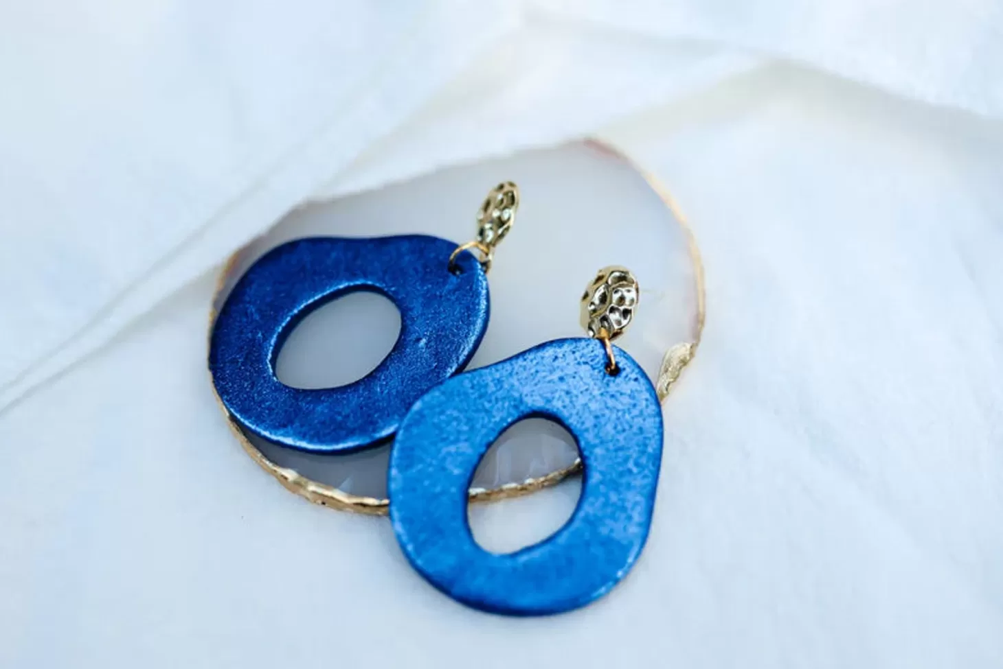 Allie Lynn's Boutique Hart Designs Jewelry<Metallic Royal Earrings