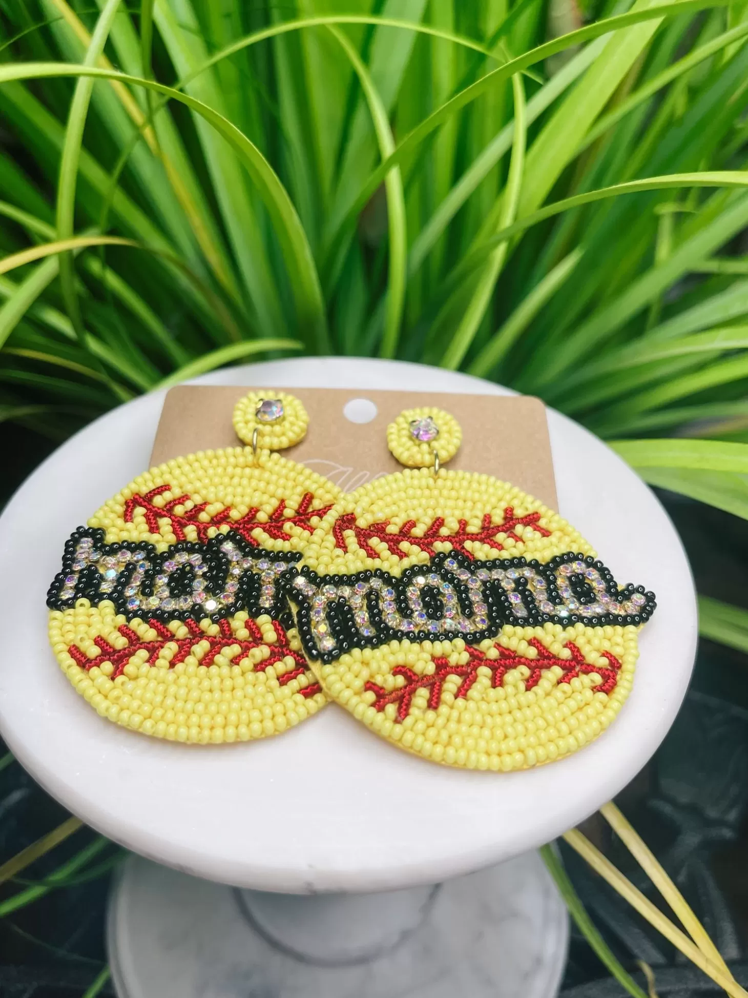 Allie Lynn's Boutique Jewelry<Softball Mama Earrings